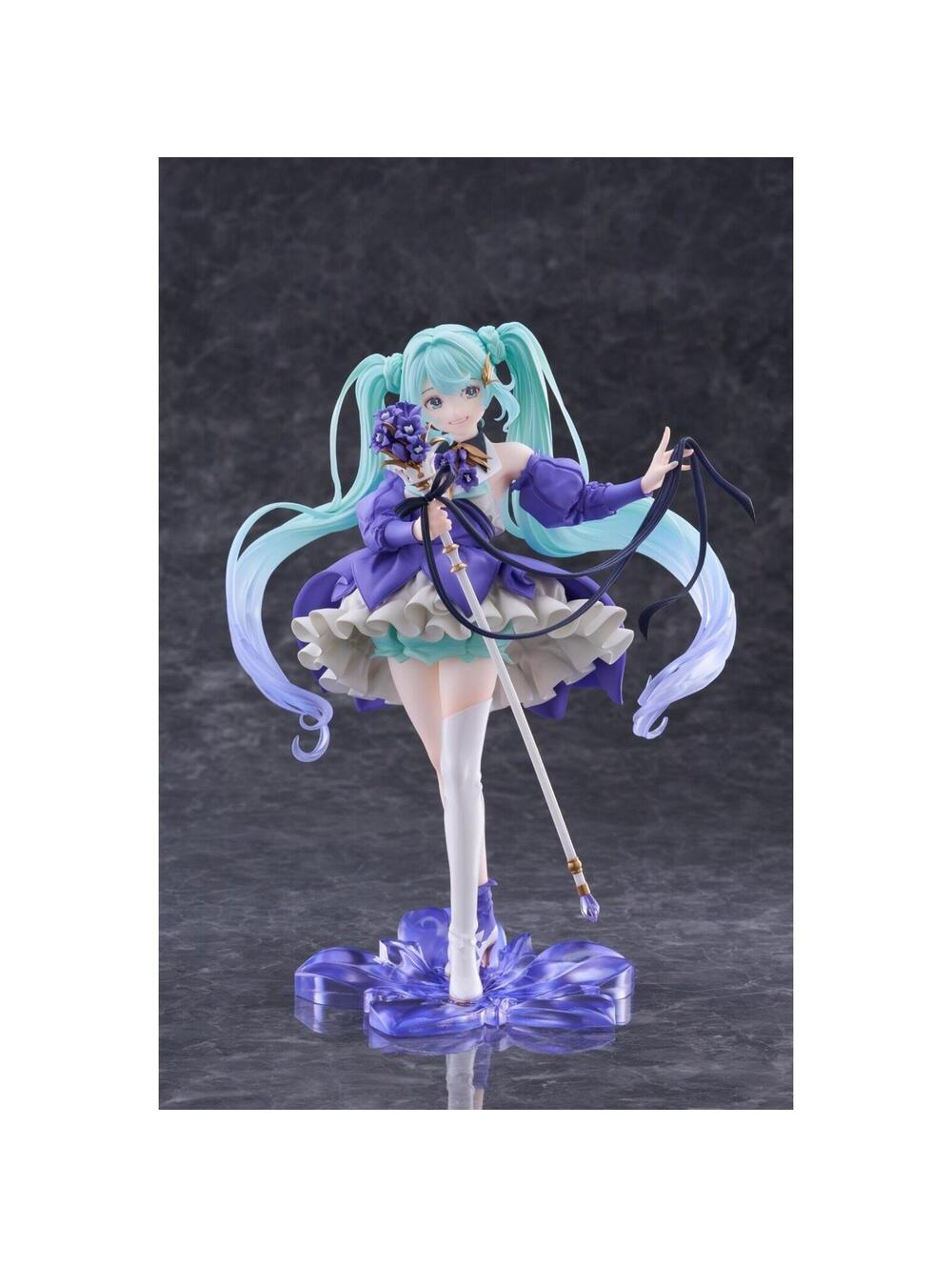 Taito Hatsune Miku Birthday 2021 Pretty Rabbit 1/7 Scale Figure New Purple Teal - Picture 9 of 12